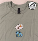Cute Arsonist Frog Embroidered T-shirt