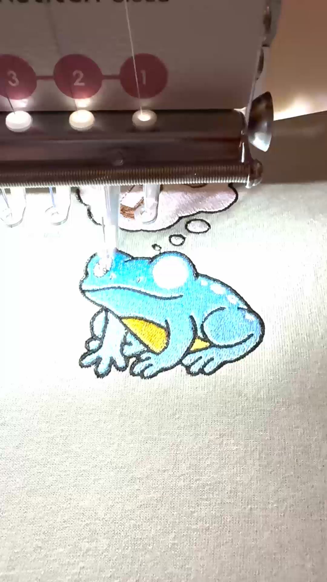 Cute Arsonist Frog Embroidered T-shirt