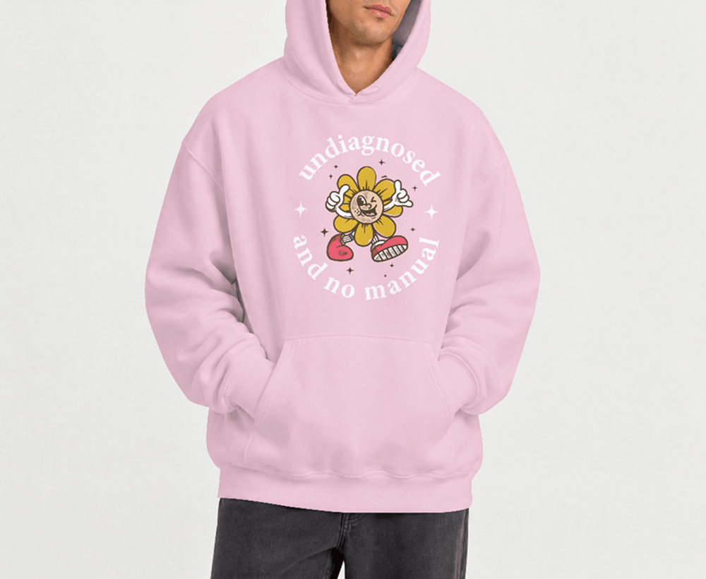 Undiagnosed & No Manual Hoodie 1930s Flower Cartoon